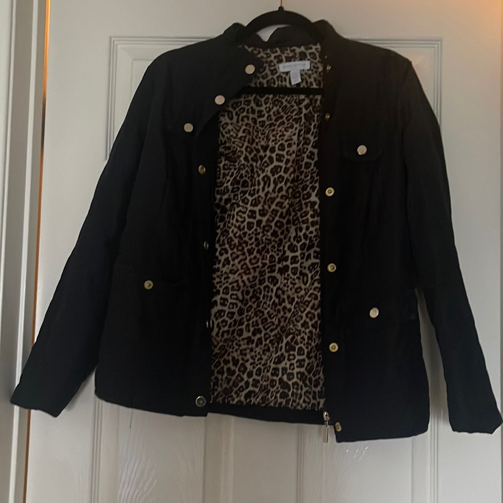 Petite small black lightweight jacket